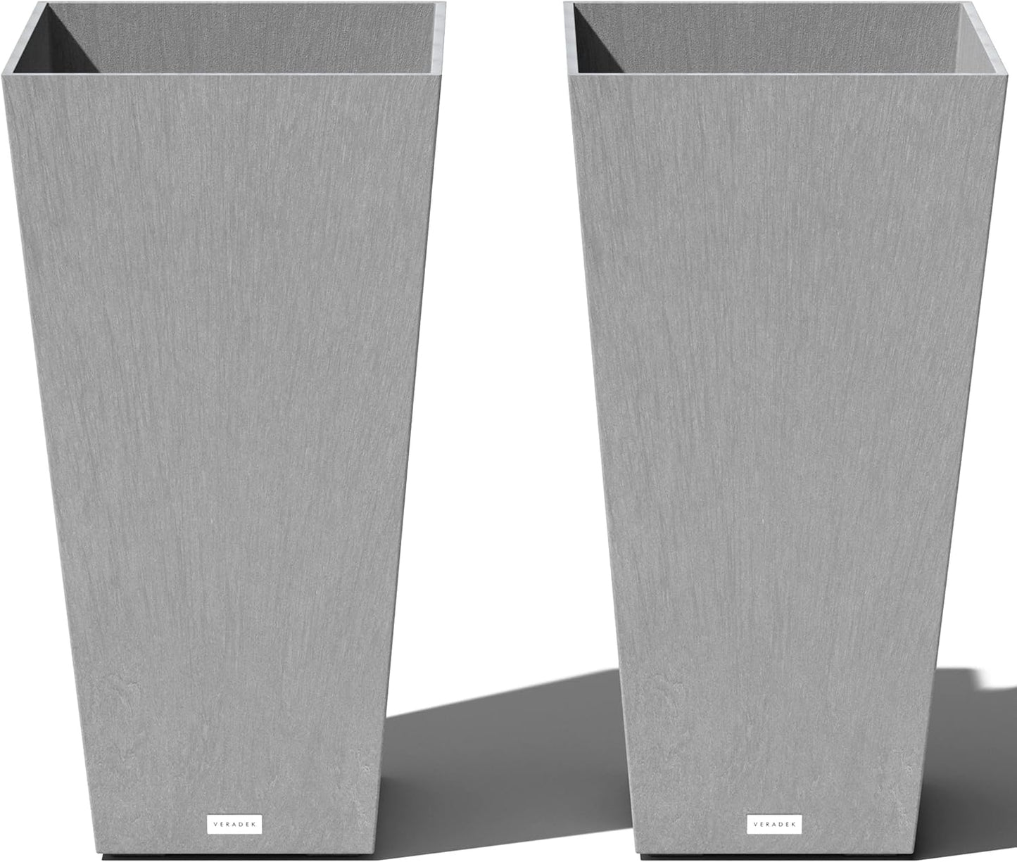Veradek V-Resin Indoor/Outdoor Taper Planter Set of 2