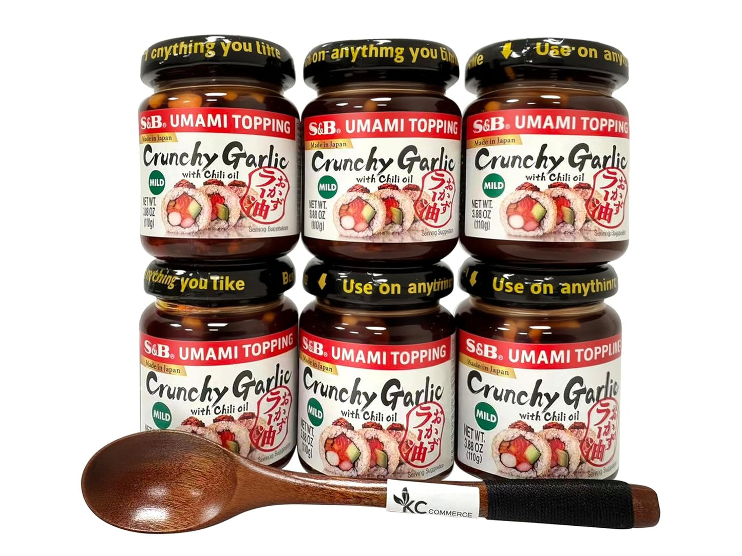 S&B Chili Oil With Crunchy Garlic - Spicy Chili Crisp Bundle