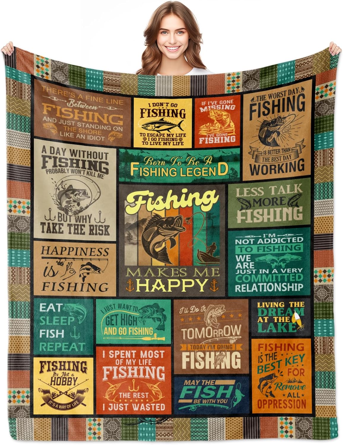 Cozy Fishing Blanket for Dad - Perfect Gift!