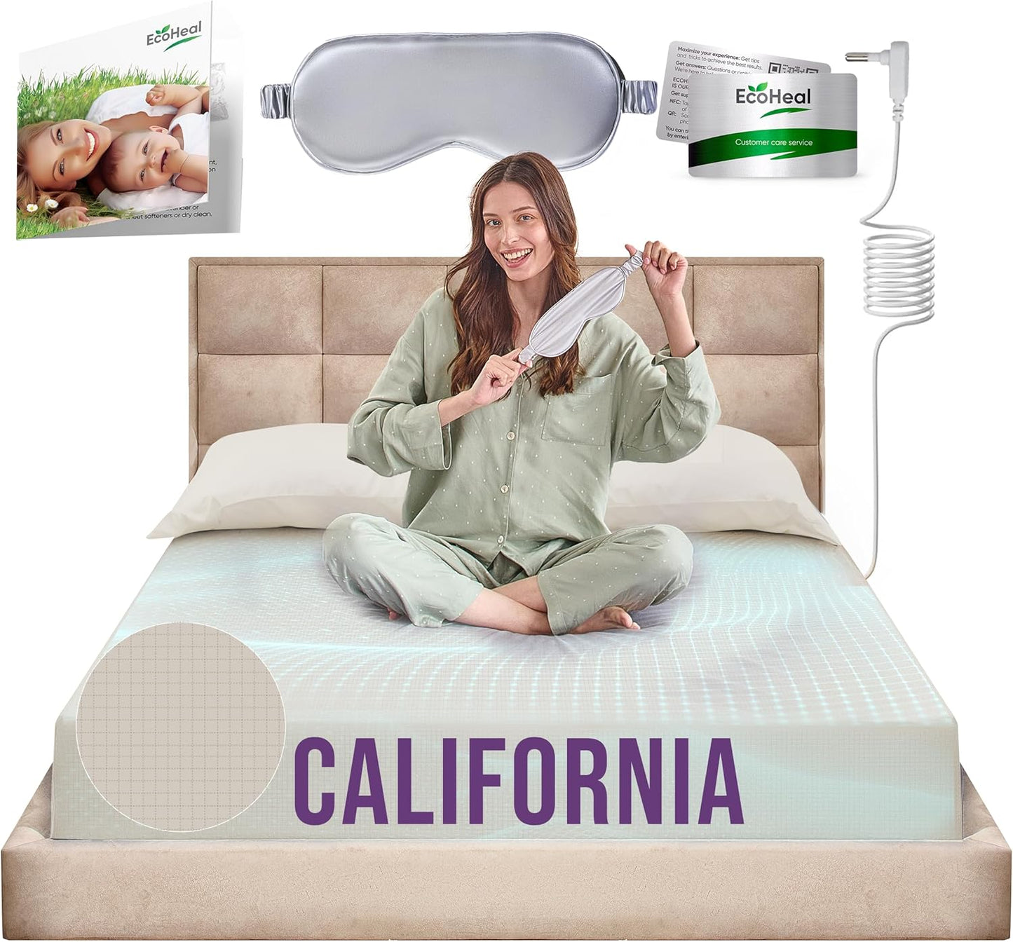 Earth Grounding Sheets for Better Sleep with Silver Fiber Blend