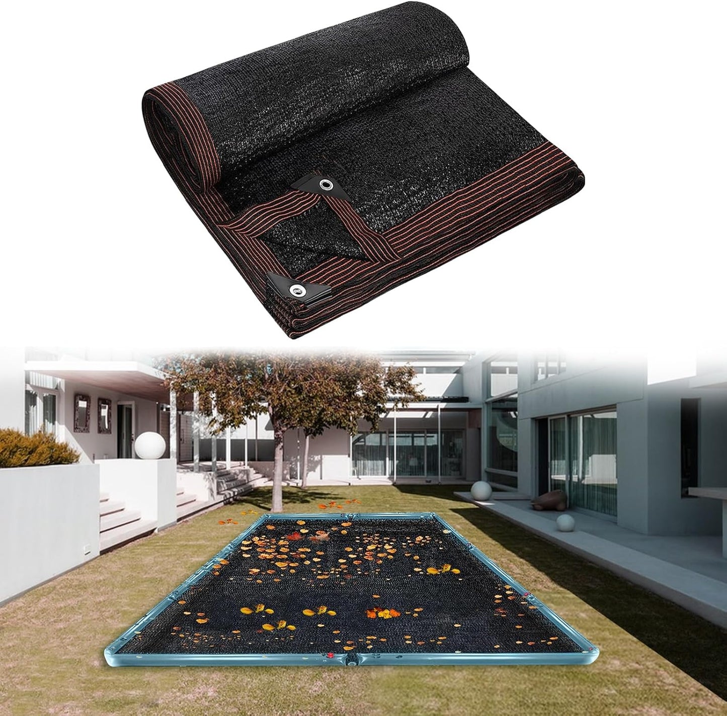 16 x 32FT Pool Leaf Net Cover for Inground and Above Ground Pools