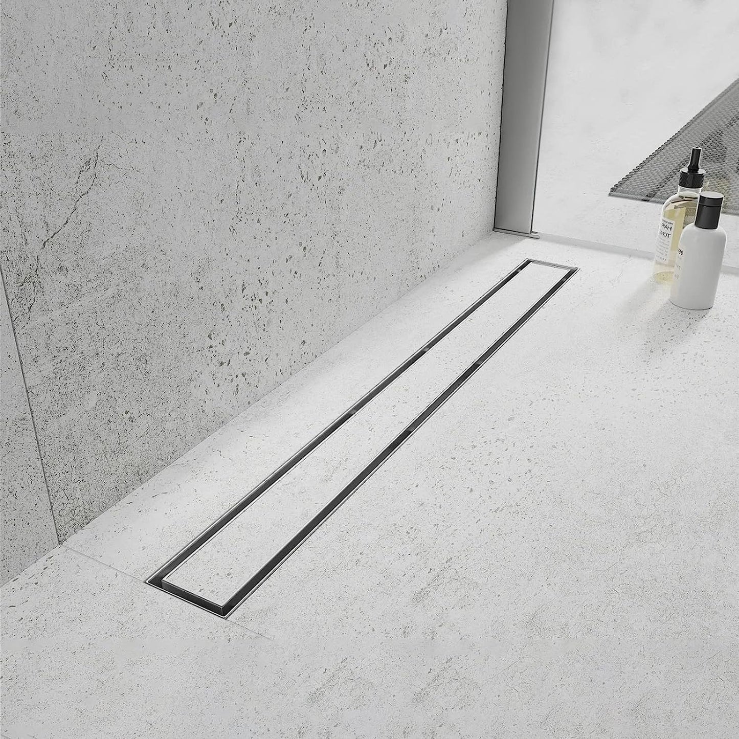 Linear Shower Drain with Tile Insert for Modern Bathrooms
