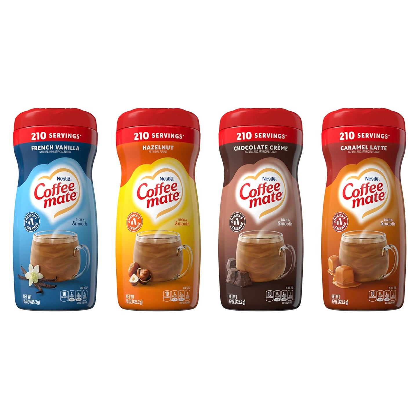 Nestle Coffee mate 4 Pack Variety: Indulgent Flavors