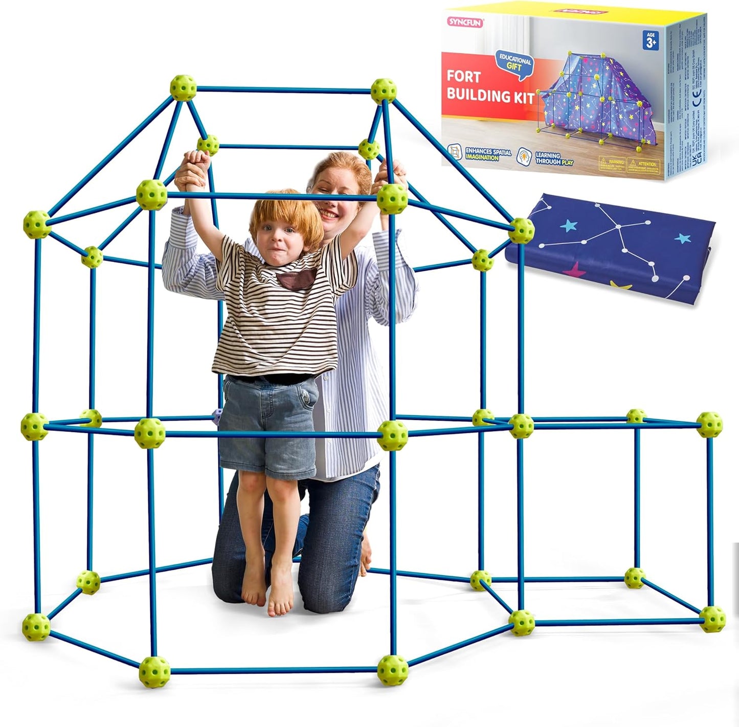 SYNCFUN Fort Building Kit: Inspire Children's Creativity!