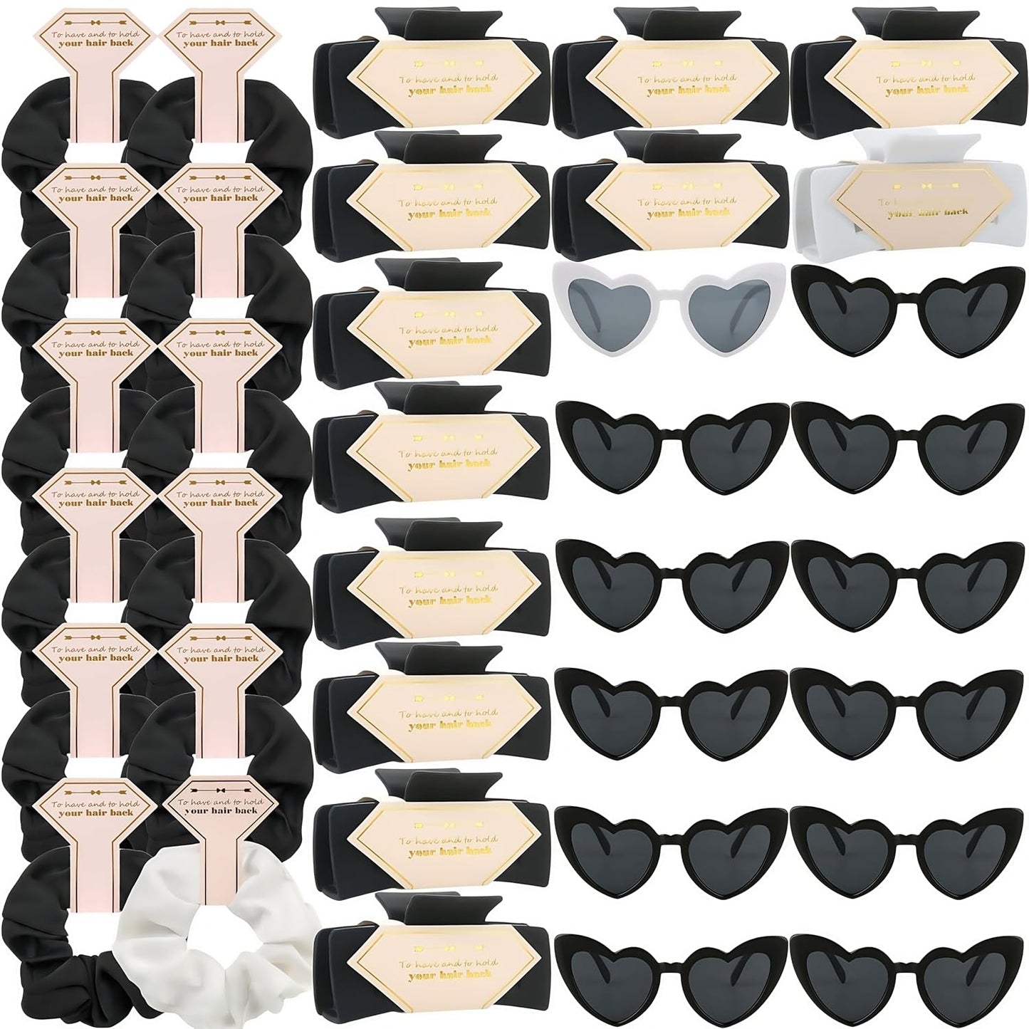 Bridesmaid Proposal Gifts with Scrunchies, Sunglasses & Clips