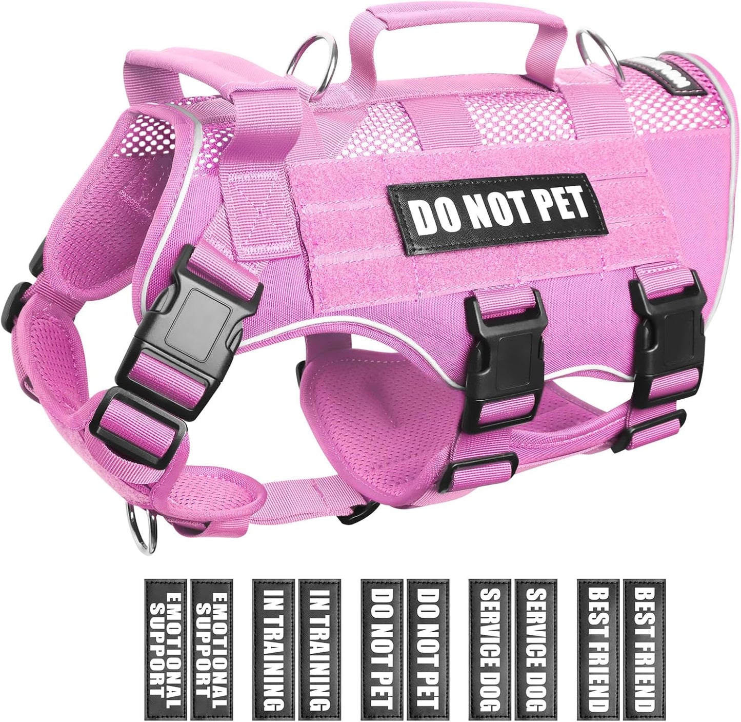 WINSEE Mesh Dog Harness for Large Service Dogs in Training