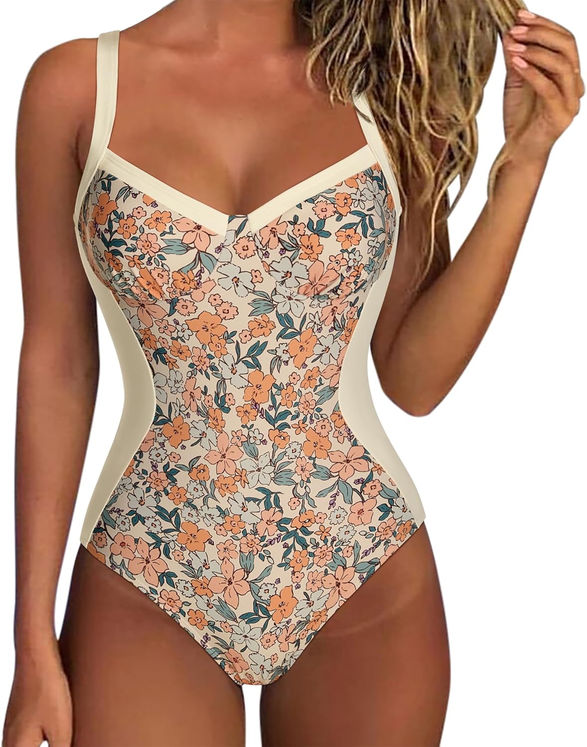 SUUKSESS Womens Tummy Control One Piece Swimsuit for Summer