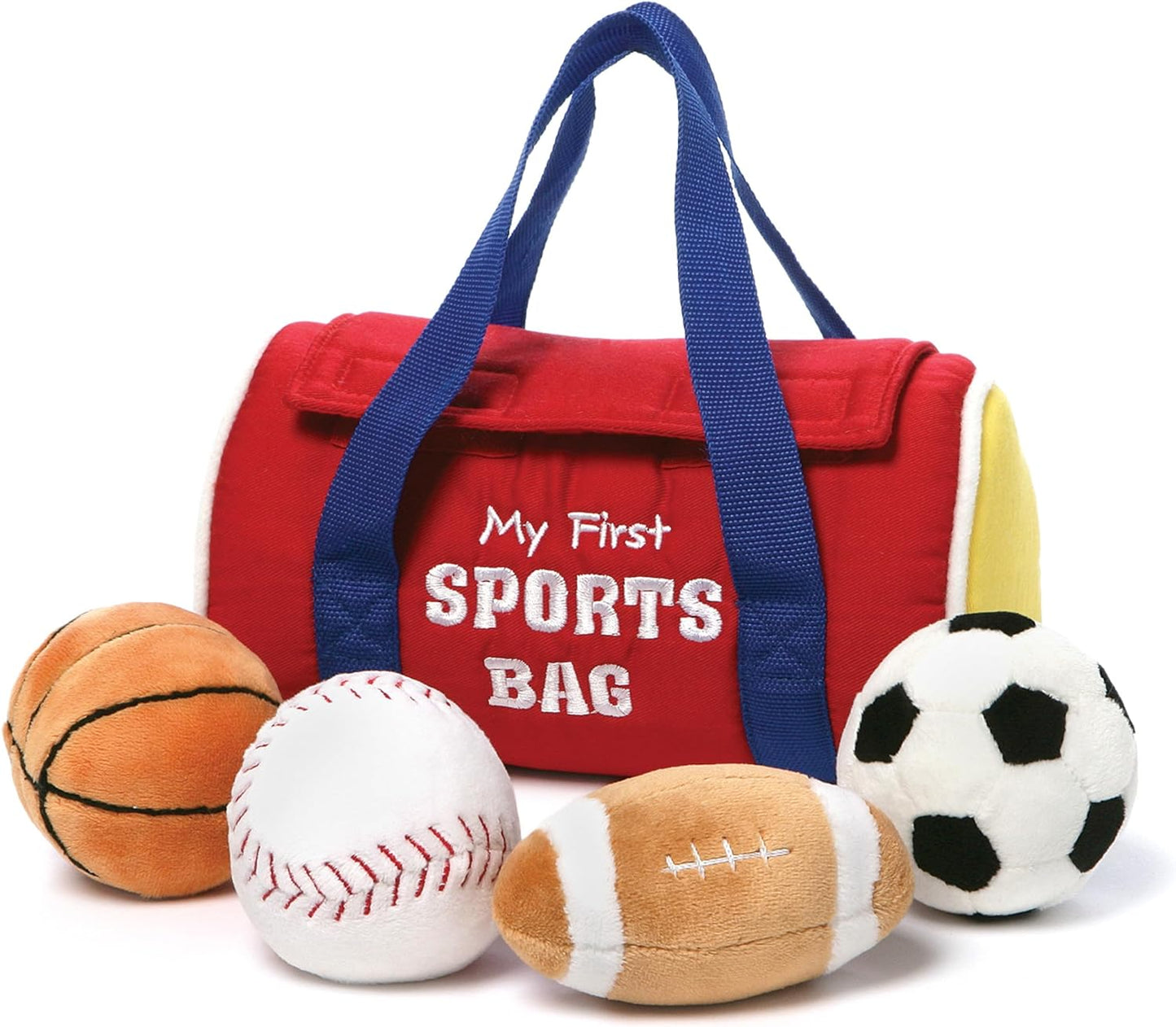 Baby GUND My First Sports Bag 5-Piece Plush Playset - Perfect Baby Gift!