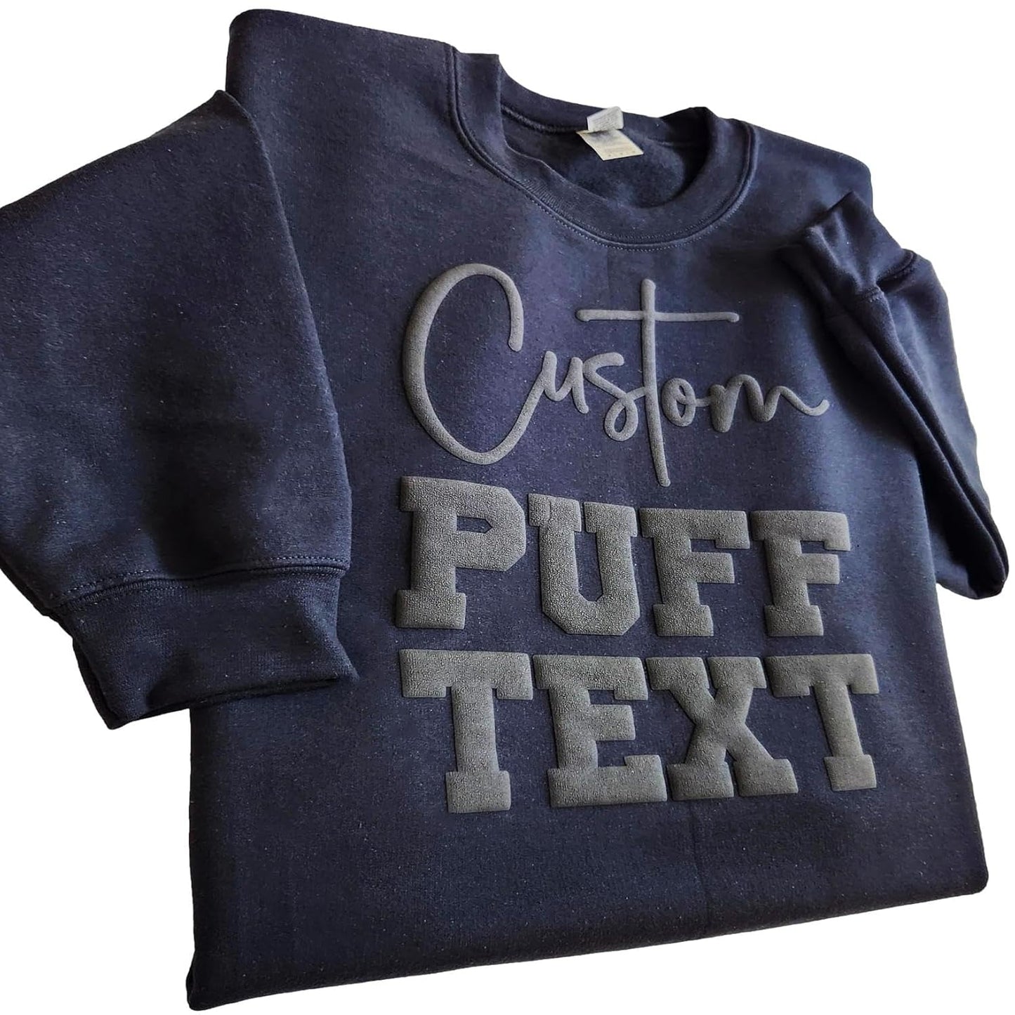 Custom Puff Print Mascot Sweatshirt - Handmade School Spirit