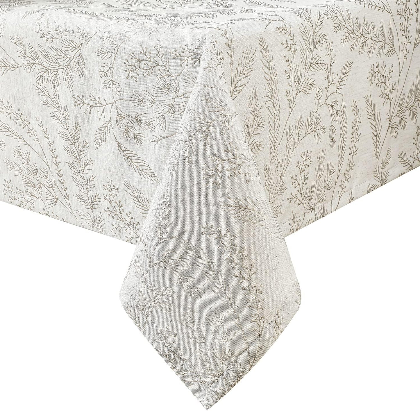 Chassic Elegant Damask Tablecloth for 8 Foot Rectangle Tables