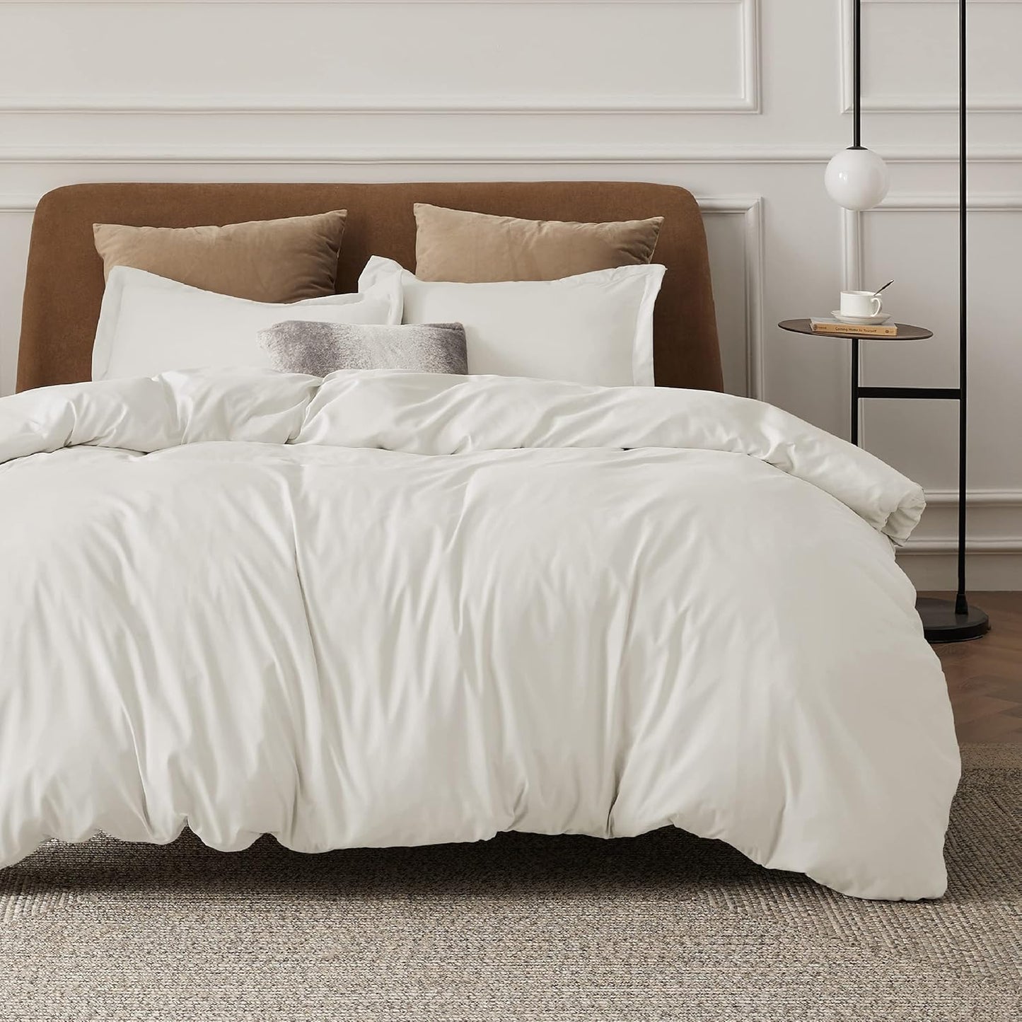 Bedsure King Size Duvet Cover Set - Soft Double Brushed Bedding
