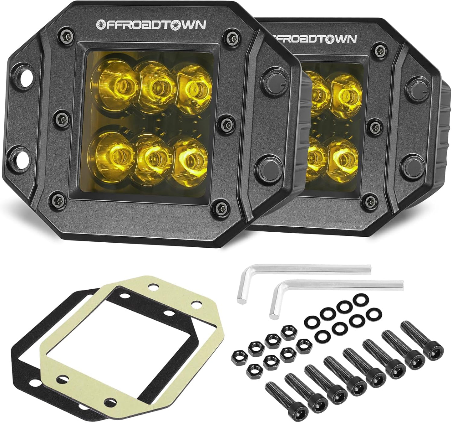 Flush Mount LED Pods for Trucks and Off Road Vehicles