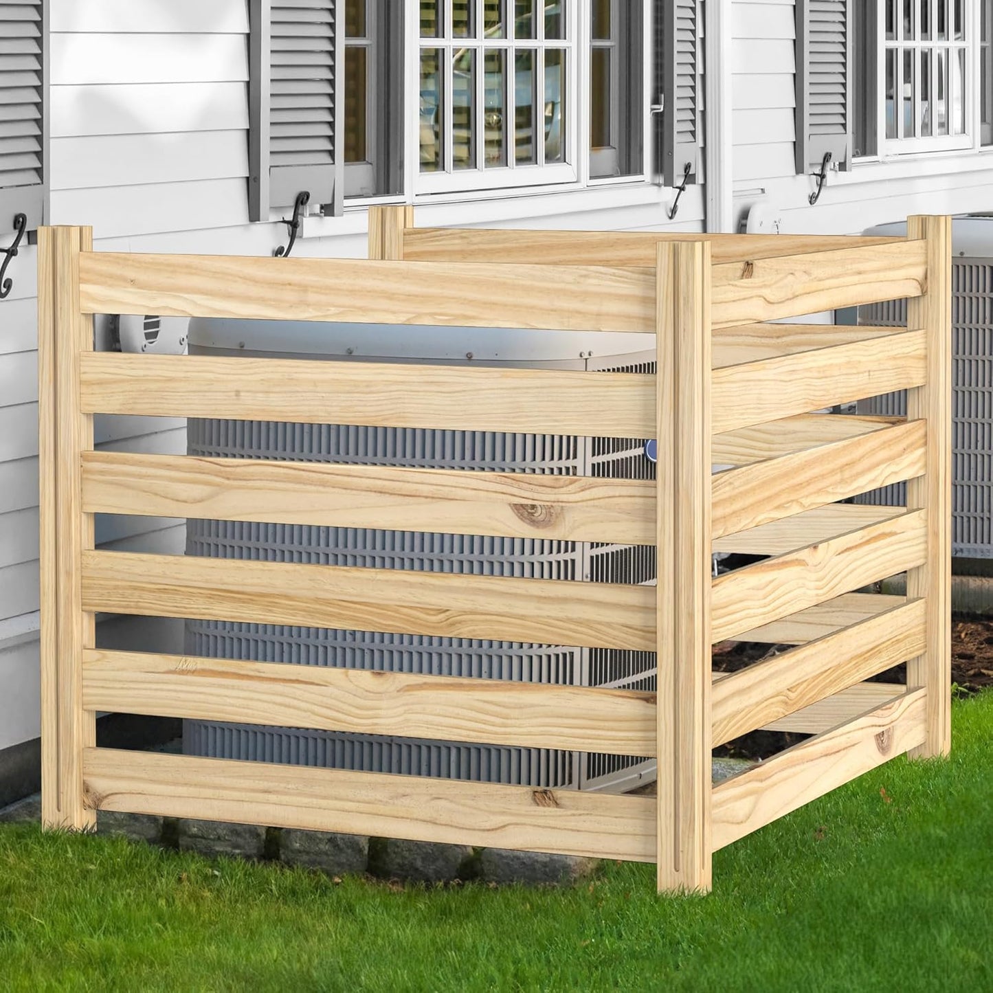 YITAHOME 3-Panel Outdoor Privacy Fence Set - Hide Pool Equipment, Trash Bins