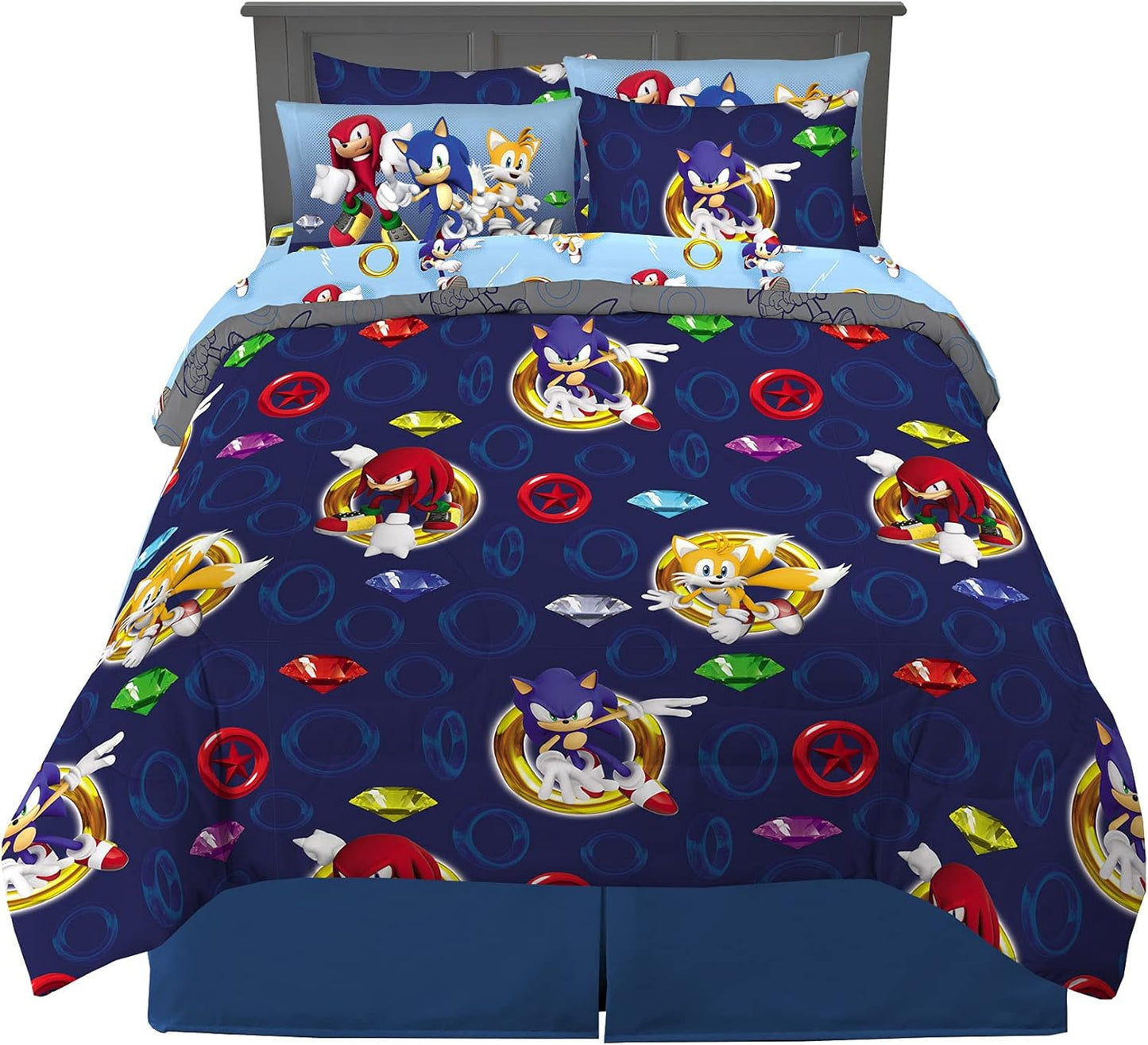 Sonic The Hedgehog Kids Bedding Set - Super Soft Comforter
