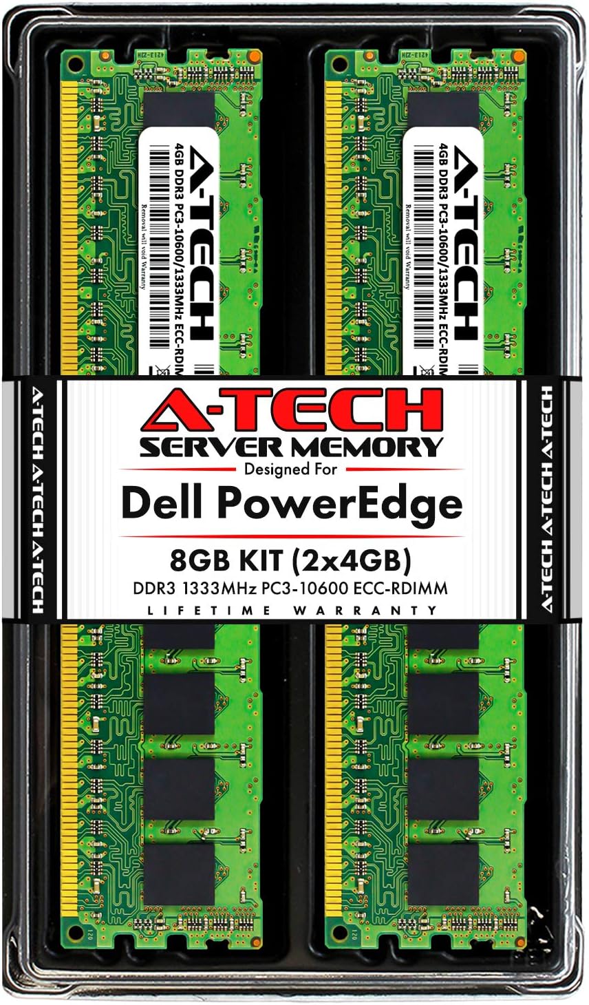 8GB A-Tech DDR3 RAM Upgrade for Dell PowerEdge R310 T310 Servers