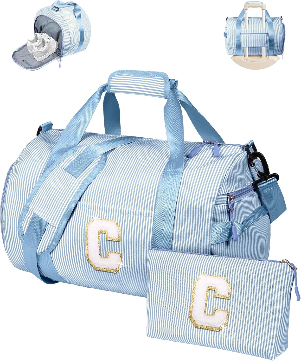 Personalized Gym Bag for 16 Year Old Girls with Shoe Compartment