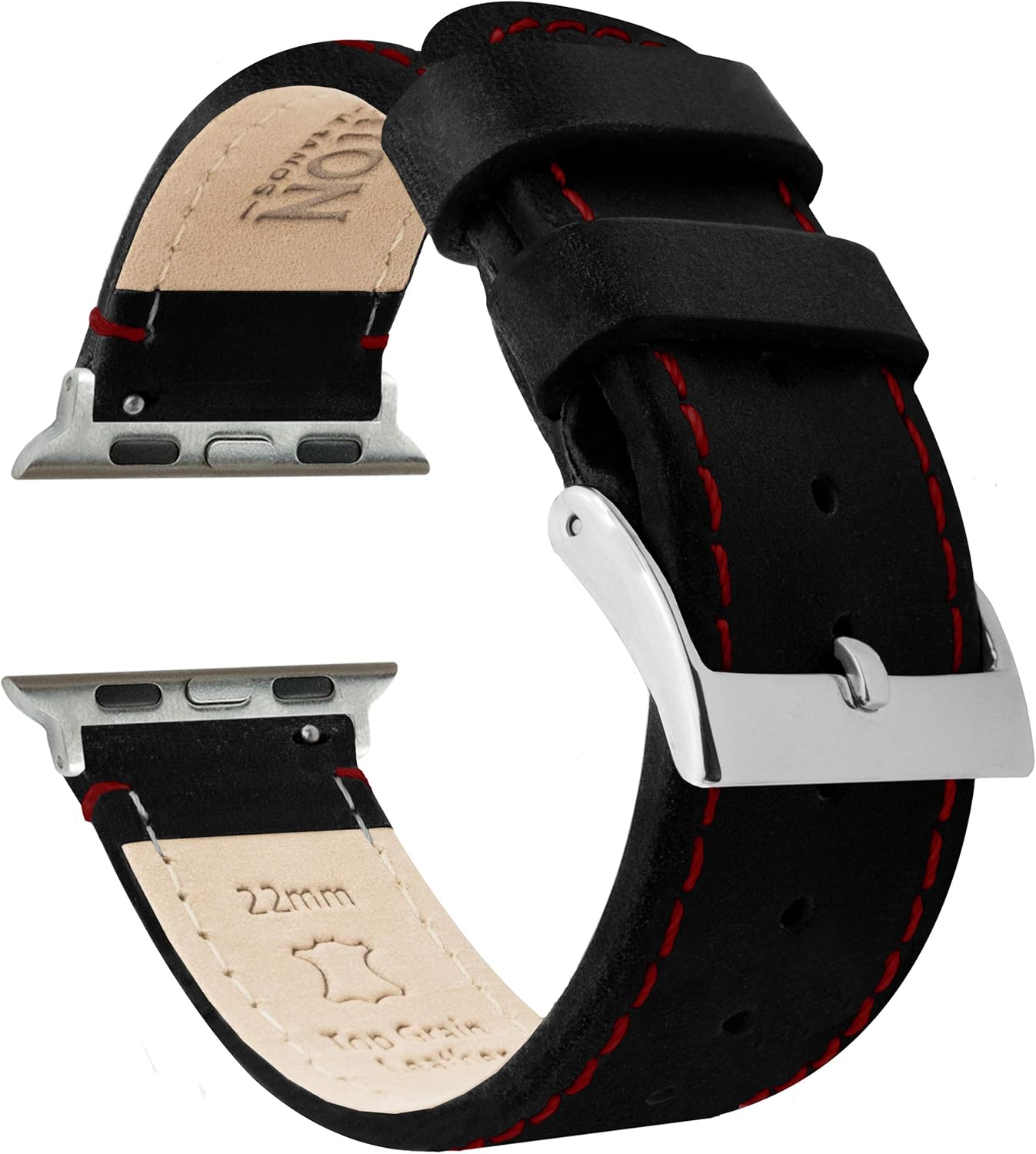 Top Grain Leather Watch Bands for Apple Watch Models by Barton
