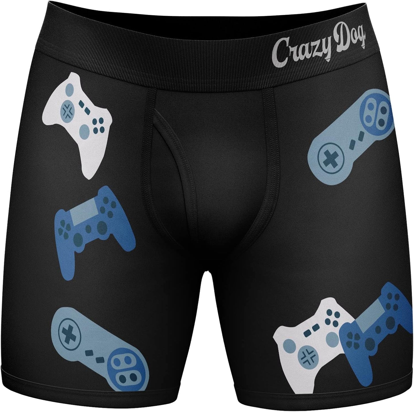 Animal Lover's Boxers: Crazy Dog Tshirt's Novelty Fun