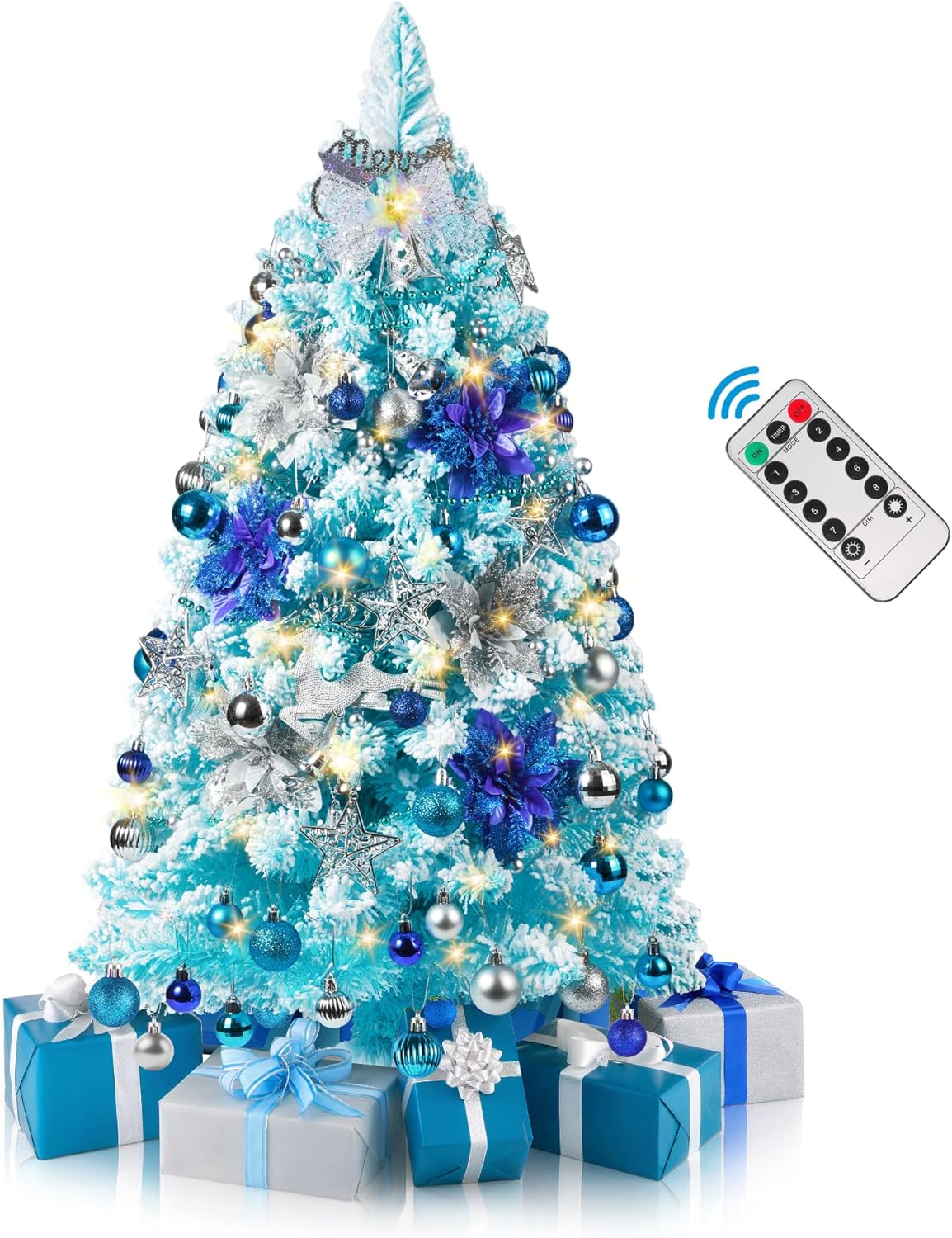 3FT Small Christmas Tree with 200 Lifelike Branches and LED Lights