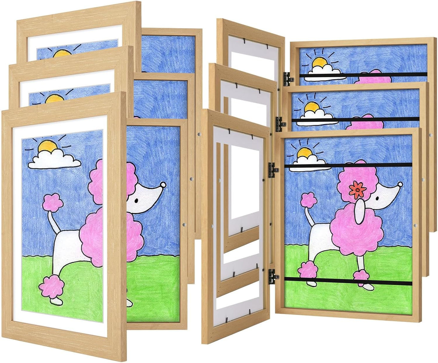 Kids Art Frames Set for Displaying Child Artwork and Crafts