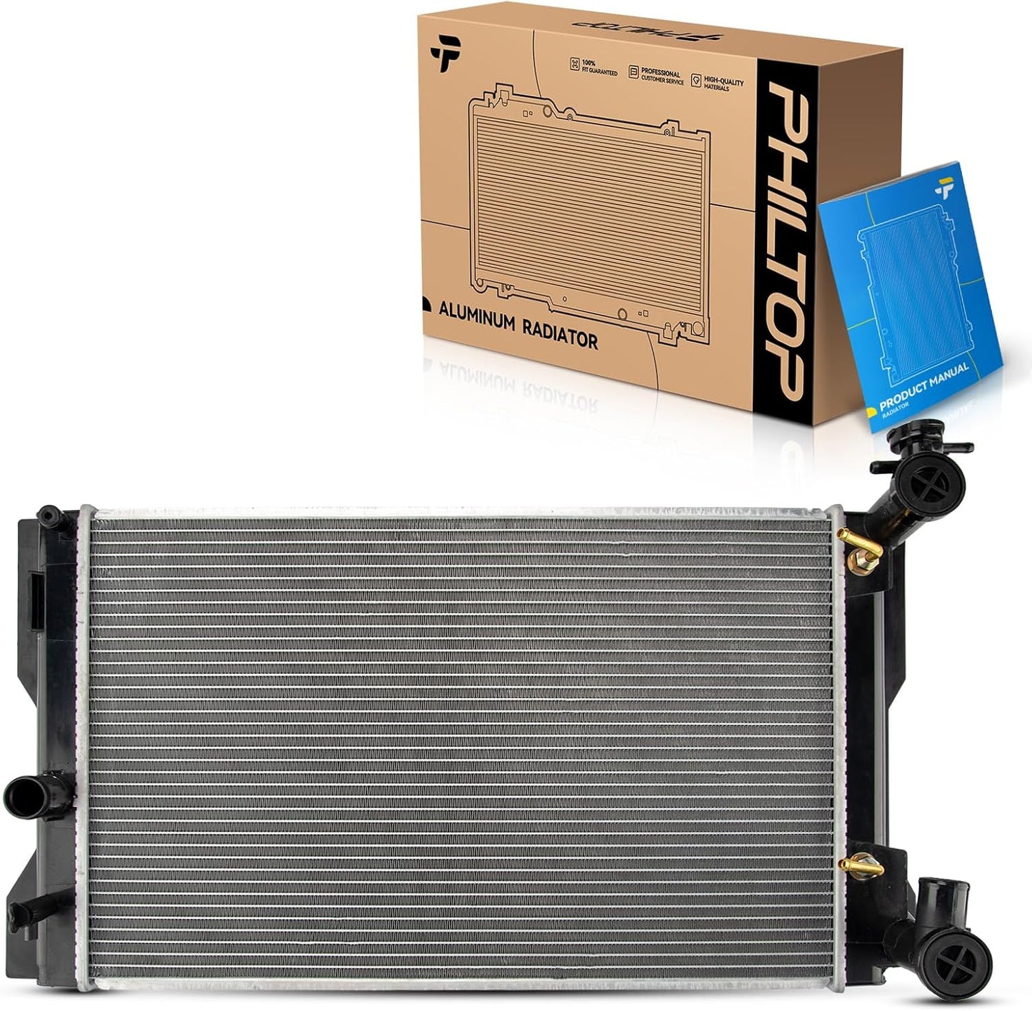 PHILTOP CU13106 Engine Coolant Aluminum Radiator for Corolla