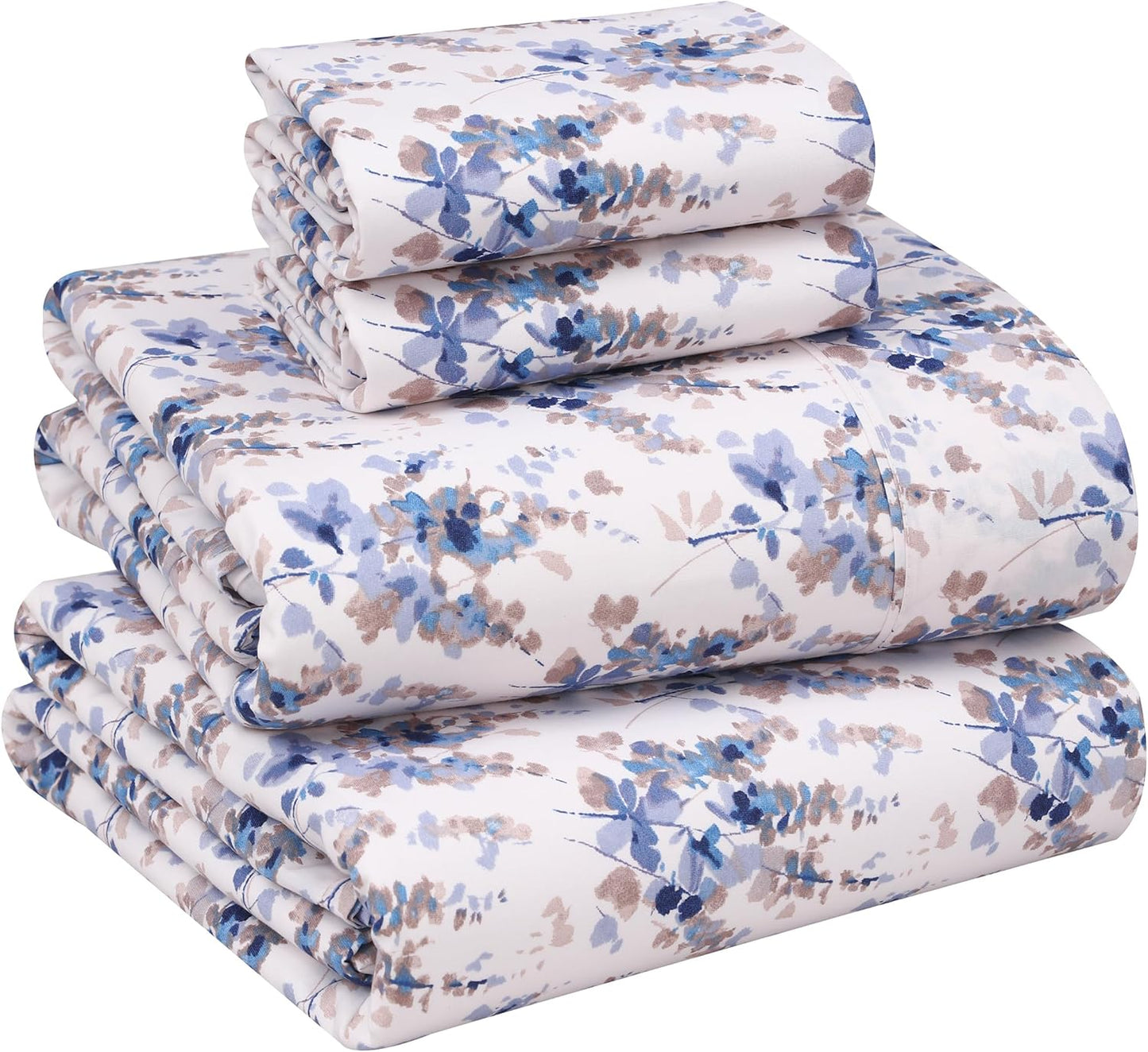 RUVANTI Queen Cotton Percale Bed Linen Set for Ultimate Comfort