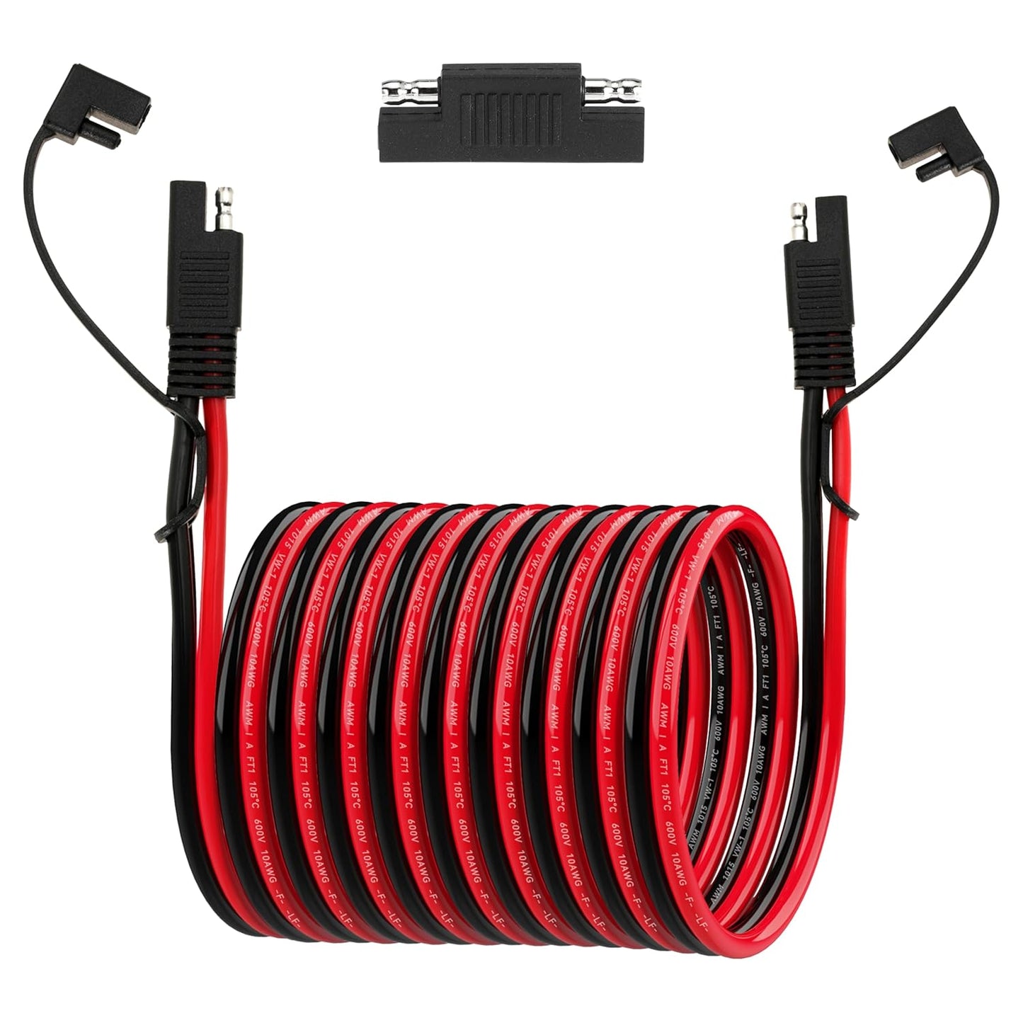 25FT 10AWG SAE Extension Cable for Solar Panel and RV Use