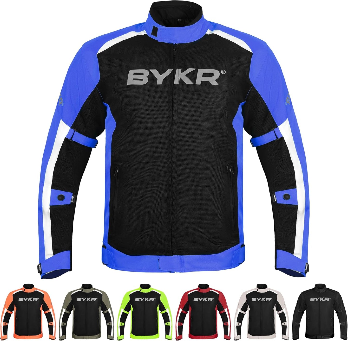 BYKR Mesh Motorcycle Jacket for Men - Breathable Riding Gear