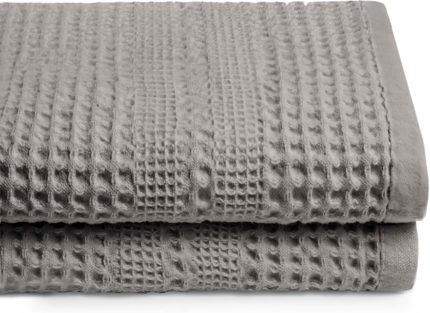 GILDEN TREE Waffle Towels for Bathroom - Quick Dry Cotton Set
