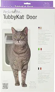 Perfect Pet Tubby Kat Cat Door with 4 Way Lock for Large Cats