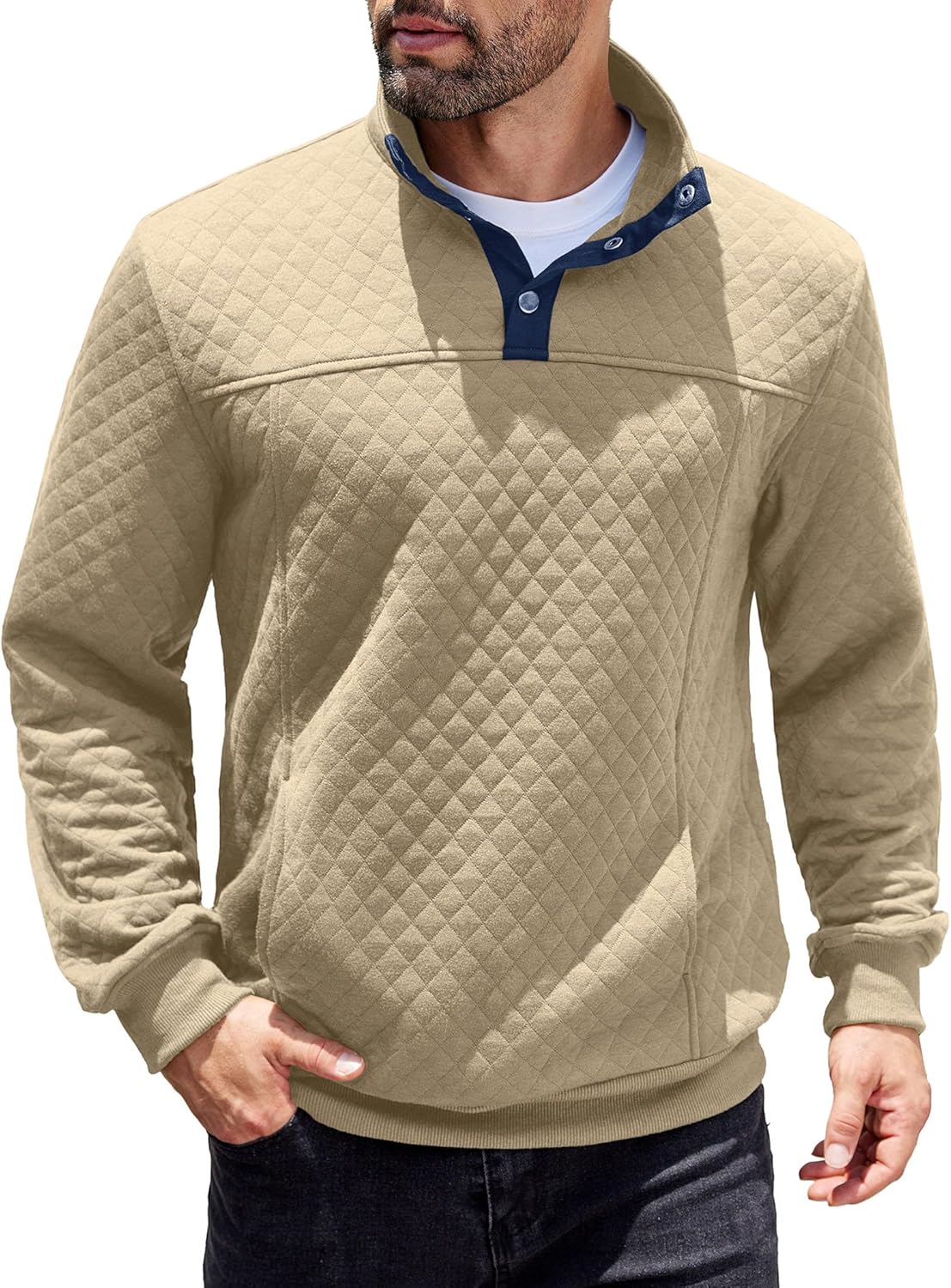 COOFANDY Mens Quarter Sweatshirt for Stylish Active Wear