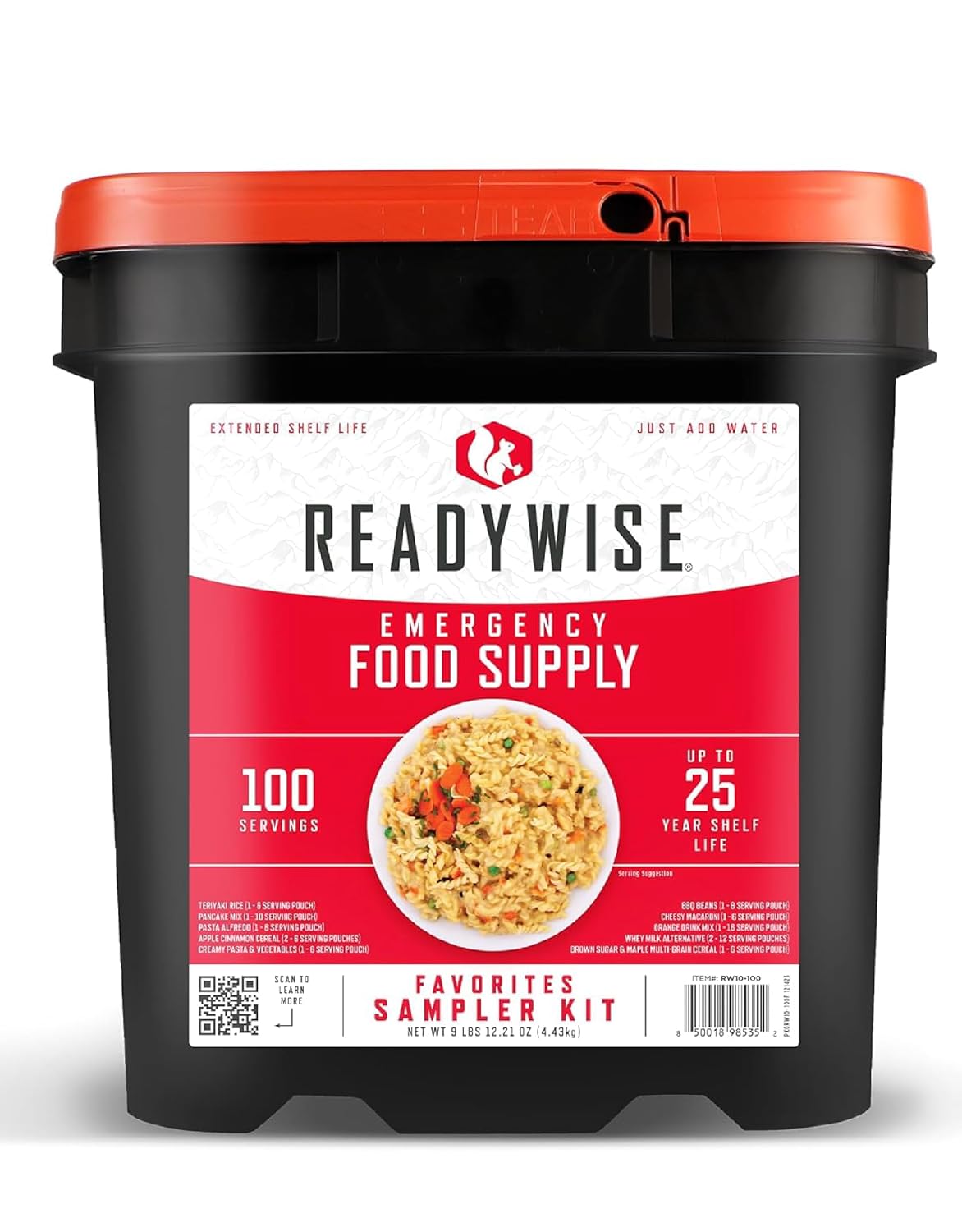 ReadyWise Emergency Food Supply Bucket for Survival Preparedness