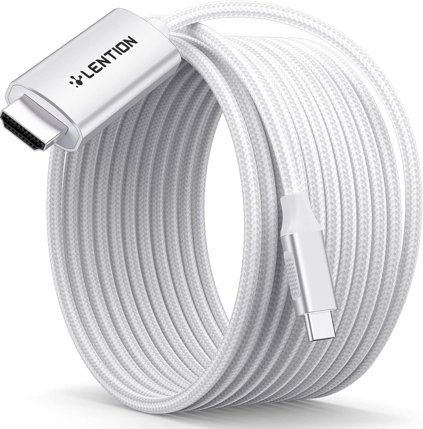 LENTION 10FT USB C to HDMI Cable for 4K@60Hz Streaming