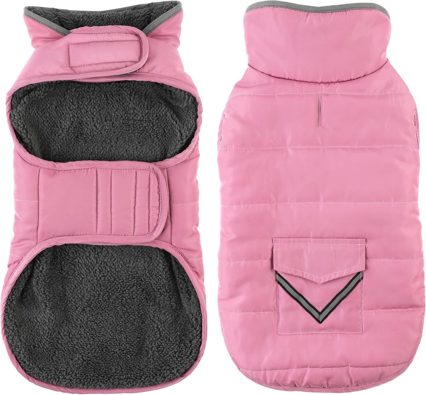 Waterproof Dog Winter Jacket with Pocket for All Sizes