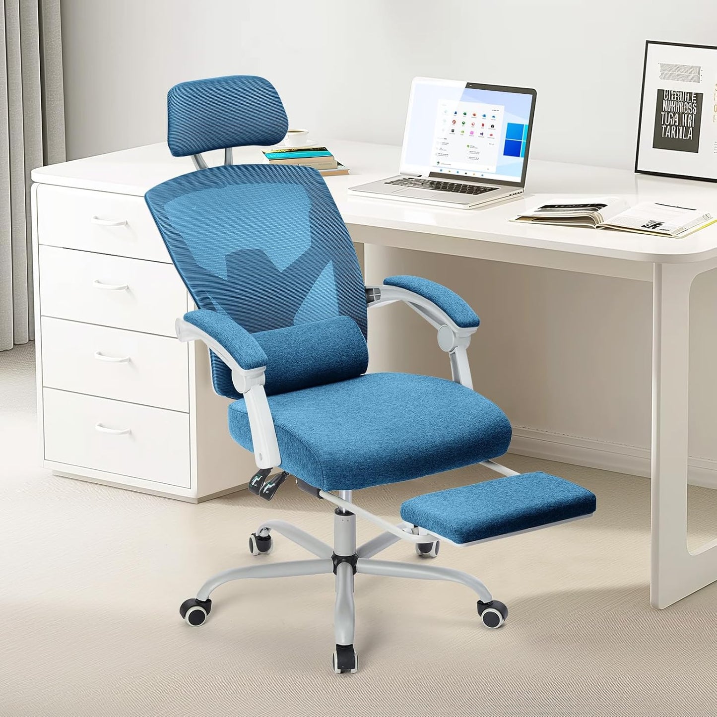 Ergonomic High-Back Mesh Rolling Desk Chair for Comfort