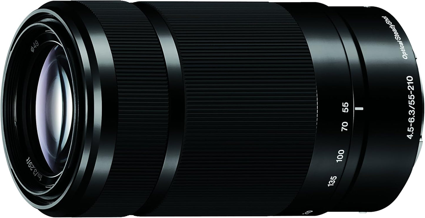 Sony E 55-210mm F4.5-6.3 Lens for E-Mount Cameras - Renewed