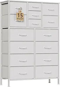 Furnulem Tall 15 Drawer Dresser: Large Capacity Storage Solution