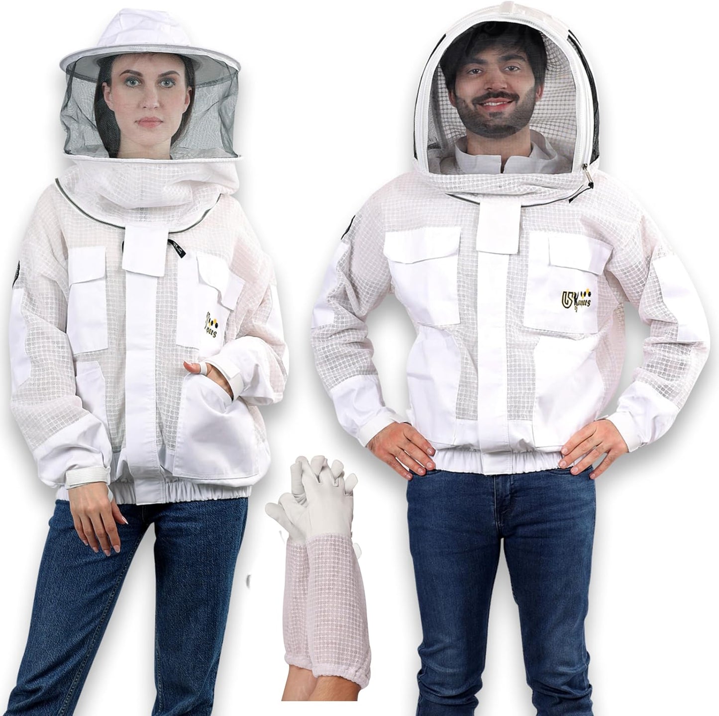USKeepers 3 Layer Ventilated Bee Jacket for Ultimate Protection