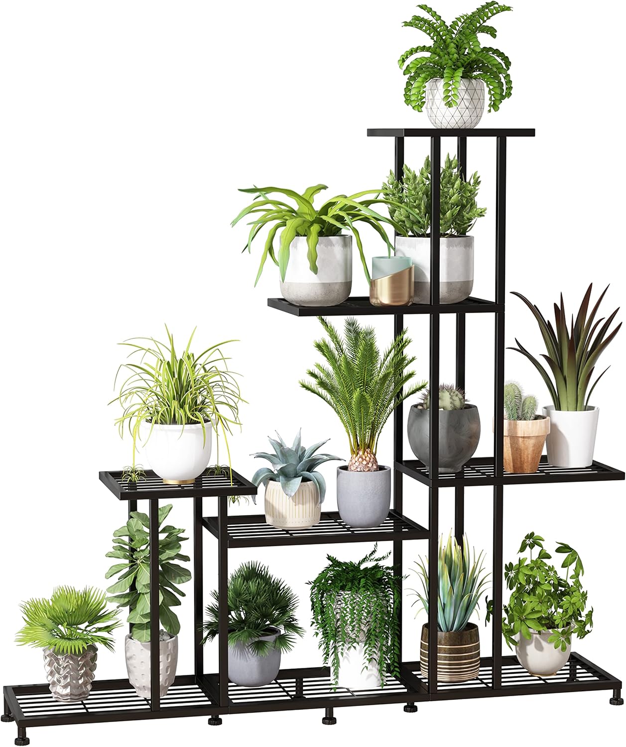 Heavy Duty Metal Plant Stand for Indoor Outdoor Use, 5 Tiers