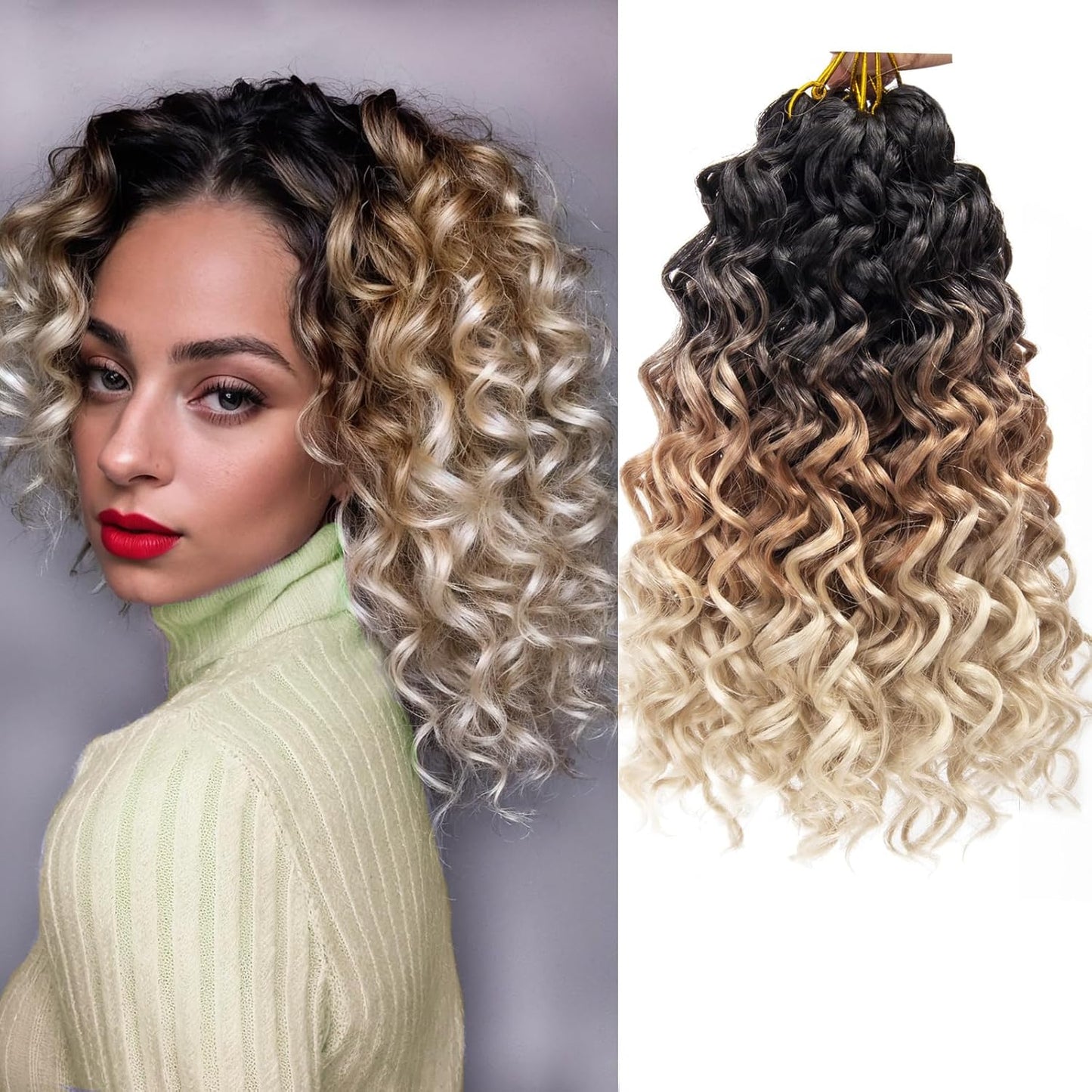 YXCHERISHAIR Curly Crochet Hair GoGo Curl Extensions for Women
