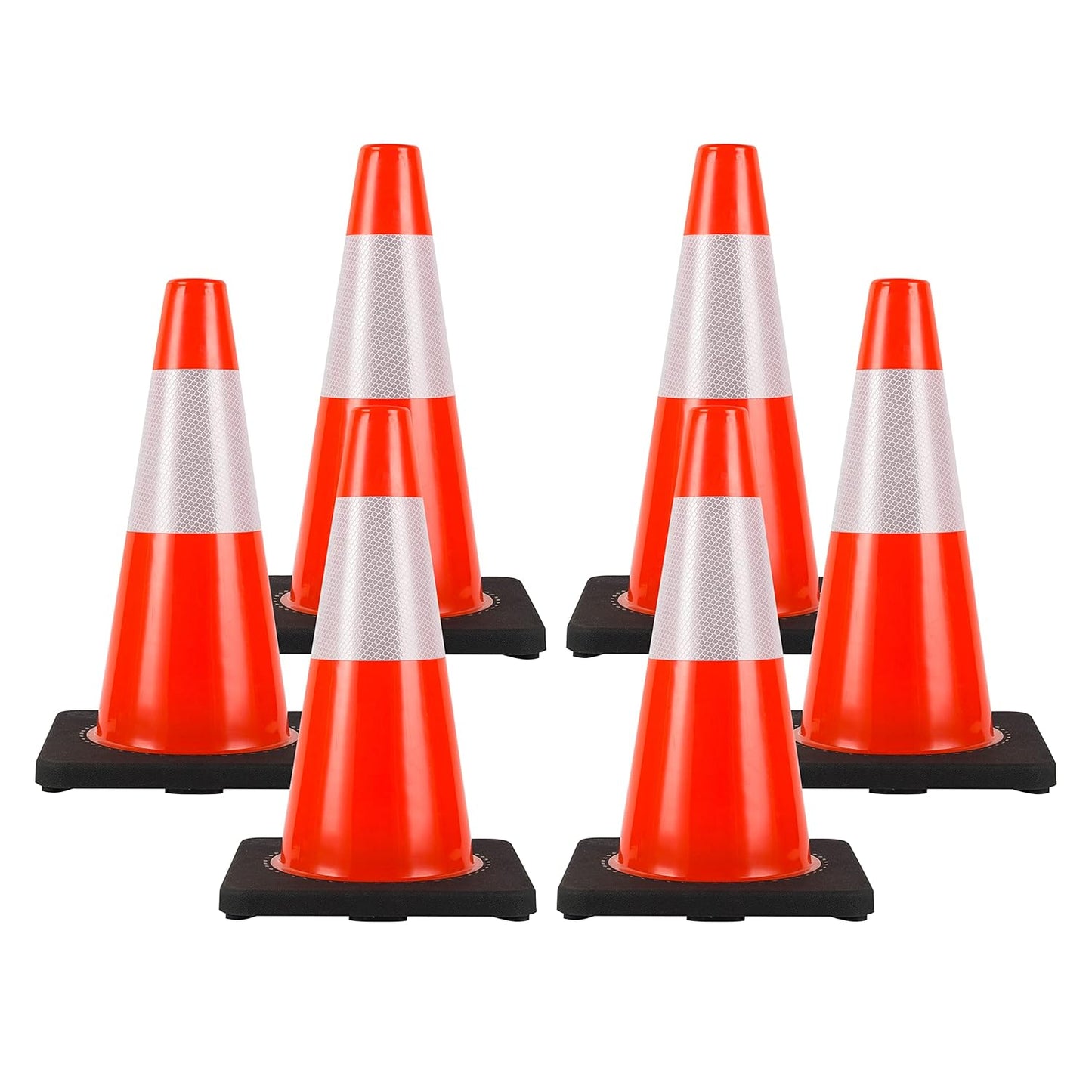 Traffic Cones 18 inch Heavy Duty Safety Cones for Control