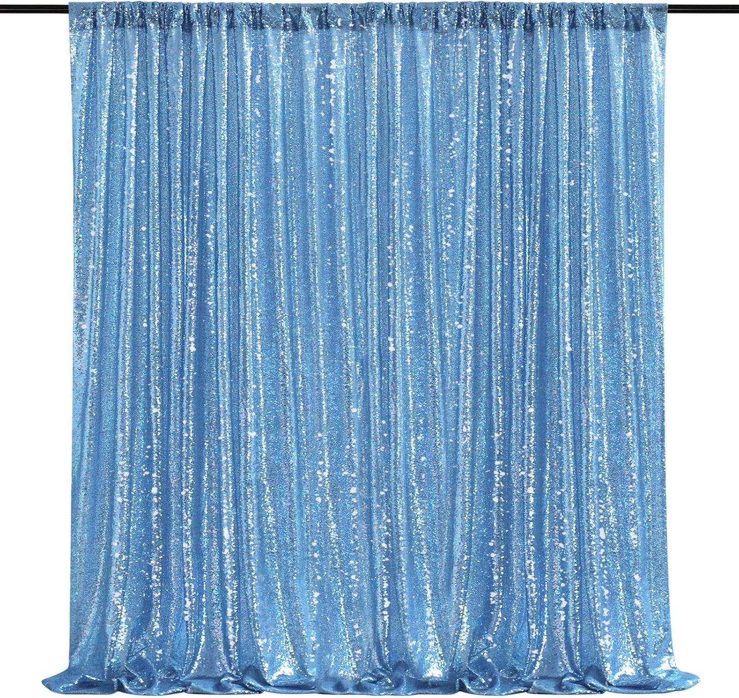 Baby Blue Sequin Backdrop Curtain for Stunning Events