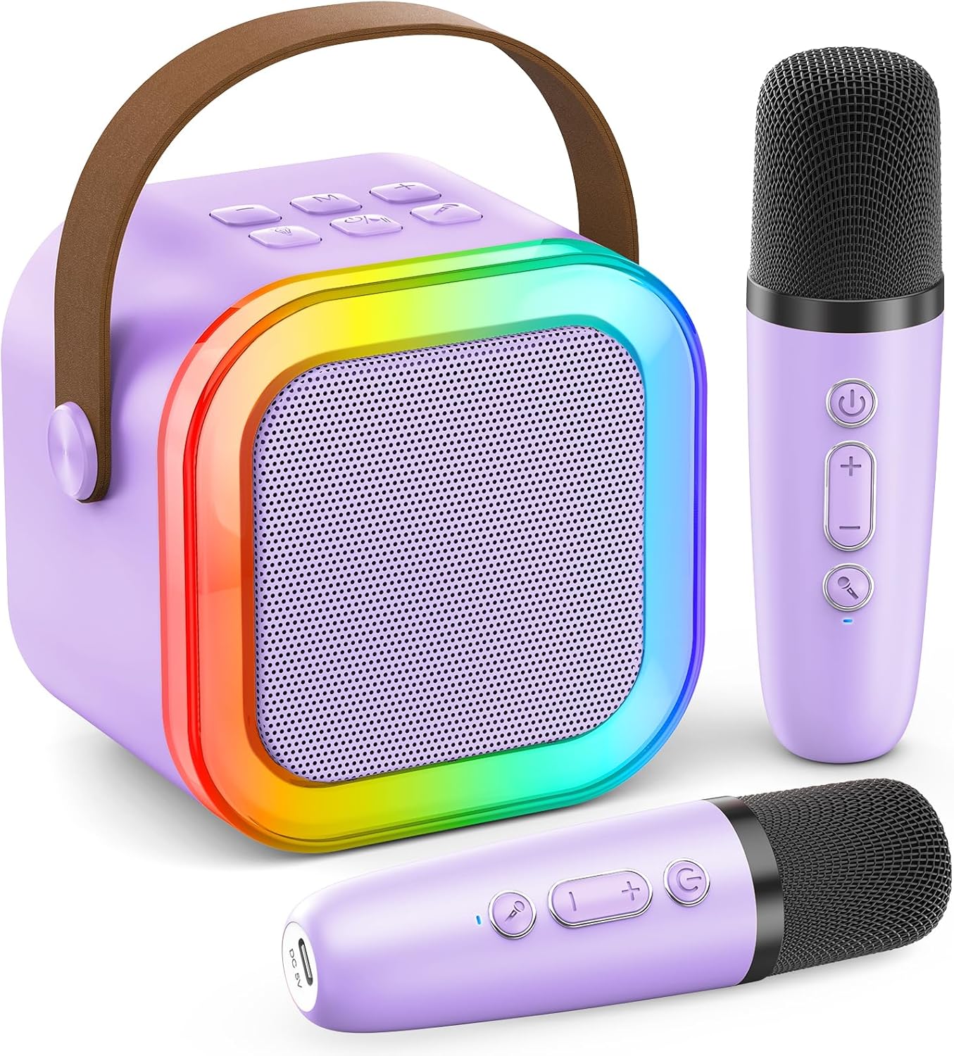Portable Bluetooth Karaoke Microphone Set - Double the Fun!