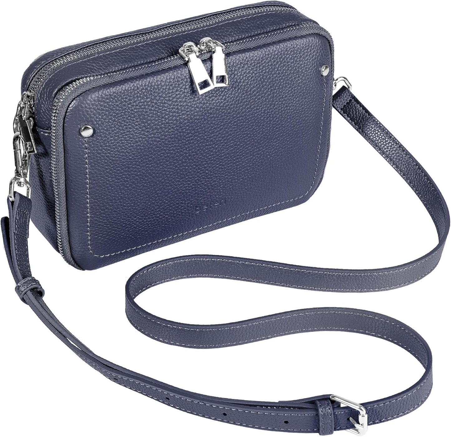 Genuine Leather Crossbody Bags for Women with RFID Protection