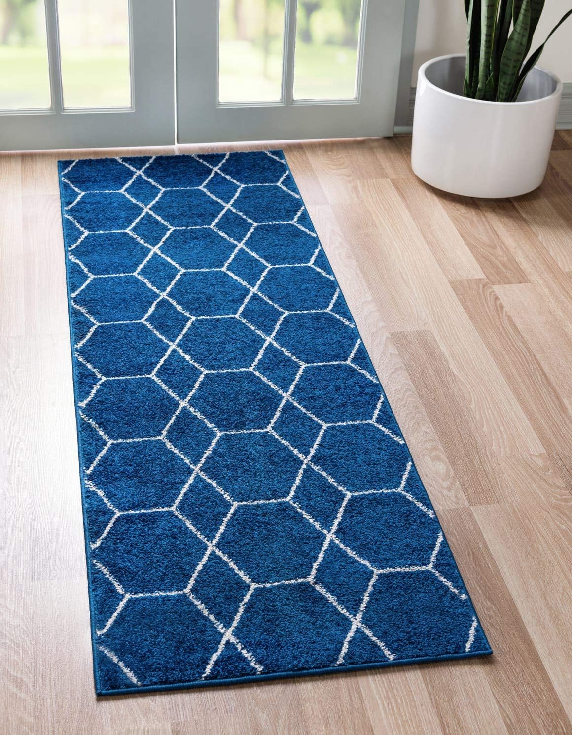 Unique Loom Trellis Frieze Collection Area Rug - Stylish Runner