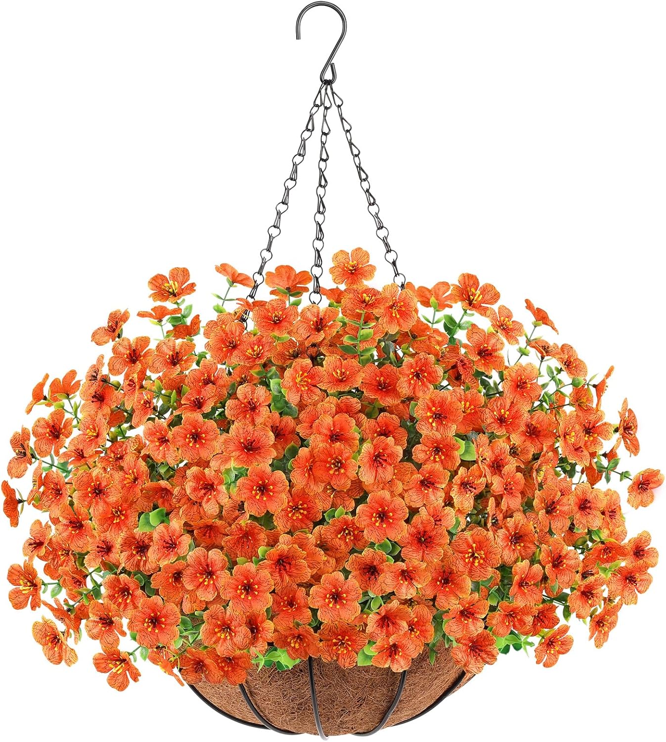 Artificial Fall Flowers Hanging Plants for Indoor Outdoor Decor