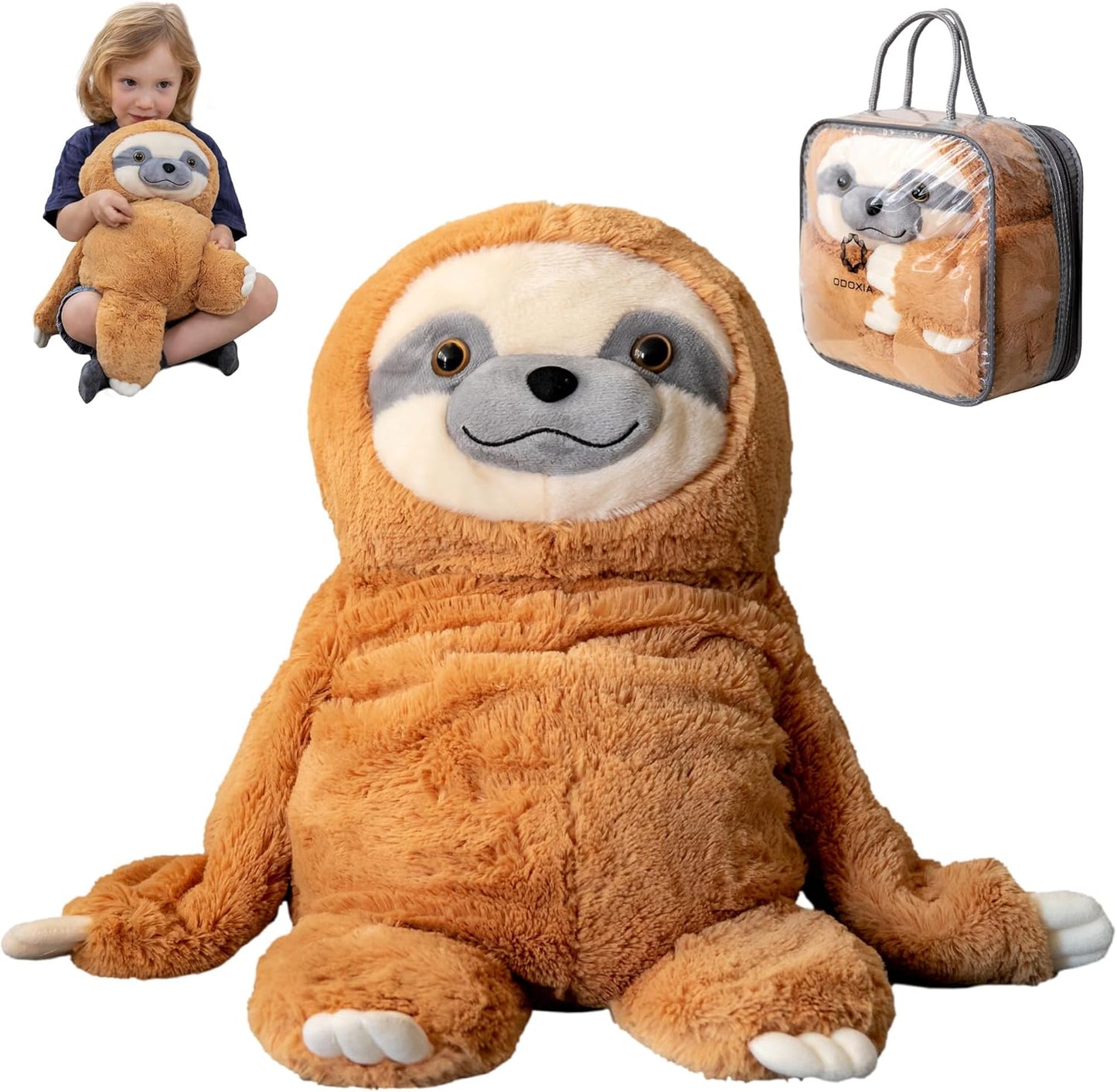 Weighted Stuffed Animal for Anxiety Relief | Plush Sloth 5 Lbs