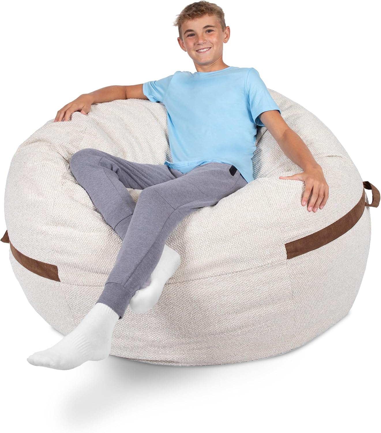 Big Joe Fuf 5Ft Oversized Foam Bean Bag Chair for All Ages
