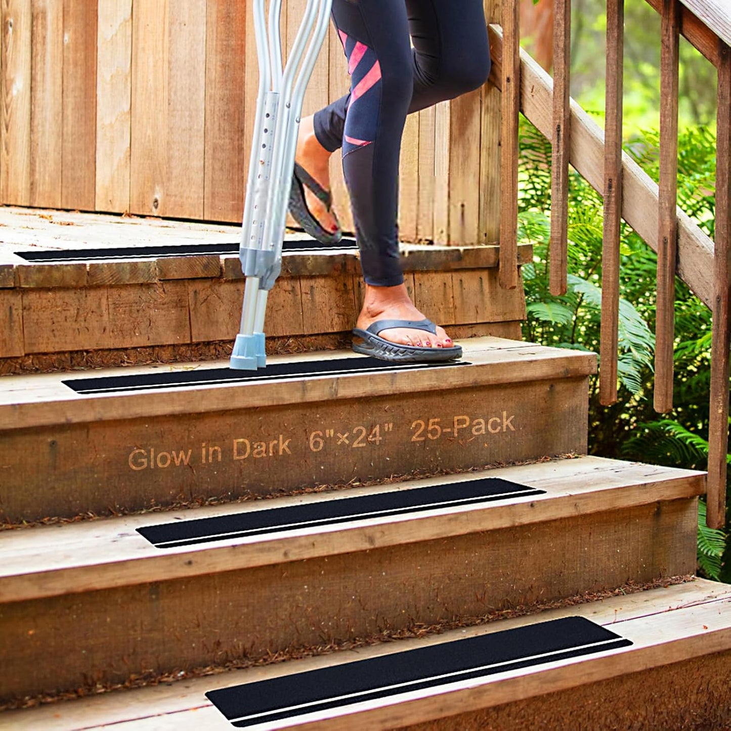 Outdoor Stair Treads Non-Slip 25-Pack for Safety and Durability
