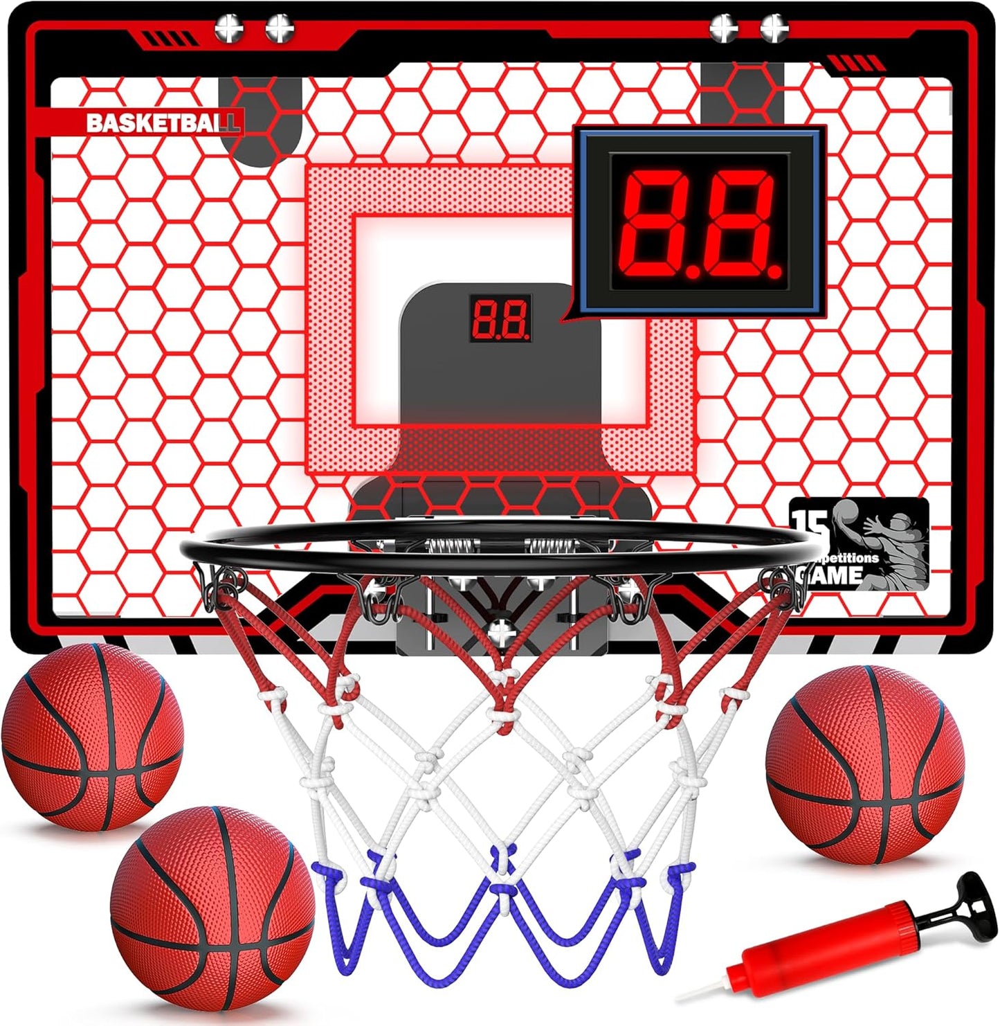 LED Mini Basketball Hoop for Kids by HopeRock